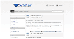 Desktop Screenshot of acsoftware.dk
